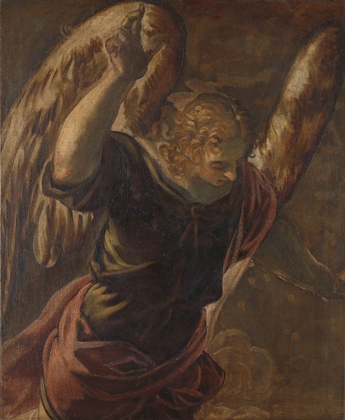 Angel from the Annunciation to the Virgin by Jacopo Tintoretto