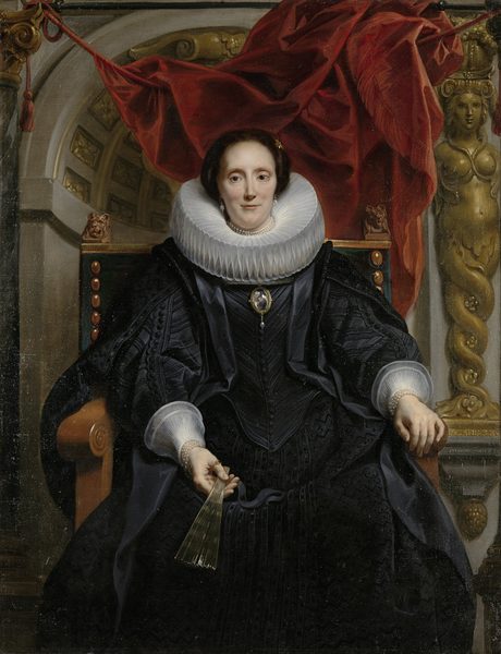 Portrait of Catharina Behaghel (1597-1666), wife of Rogier Le Witer by Jacob Jordaens