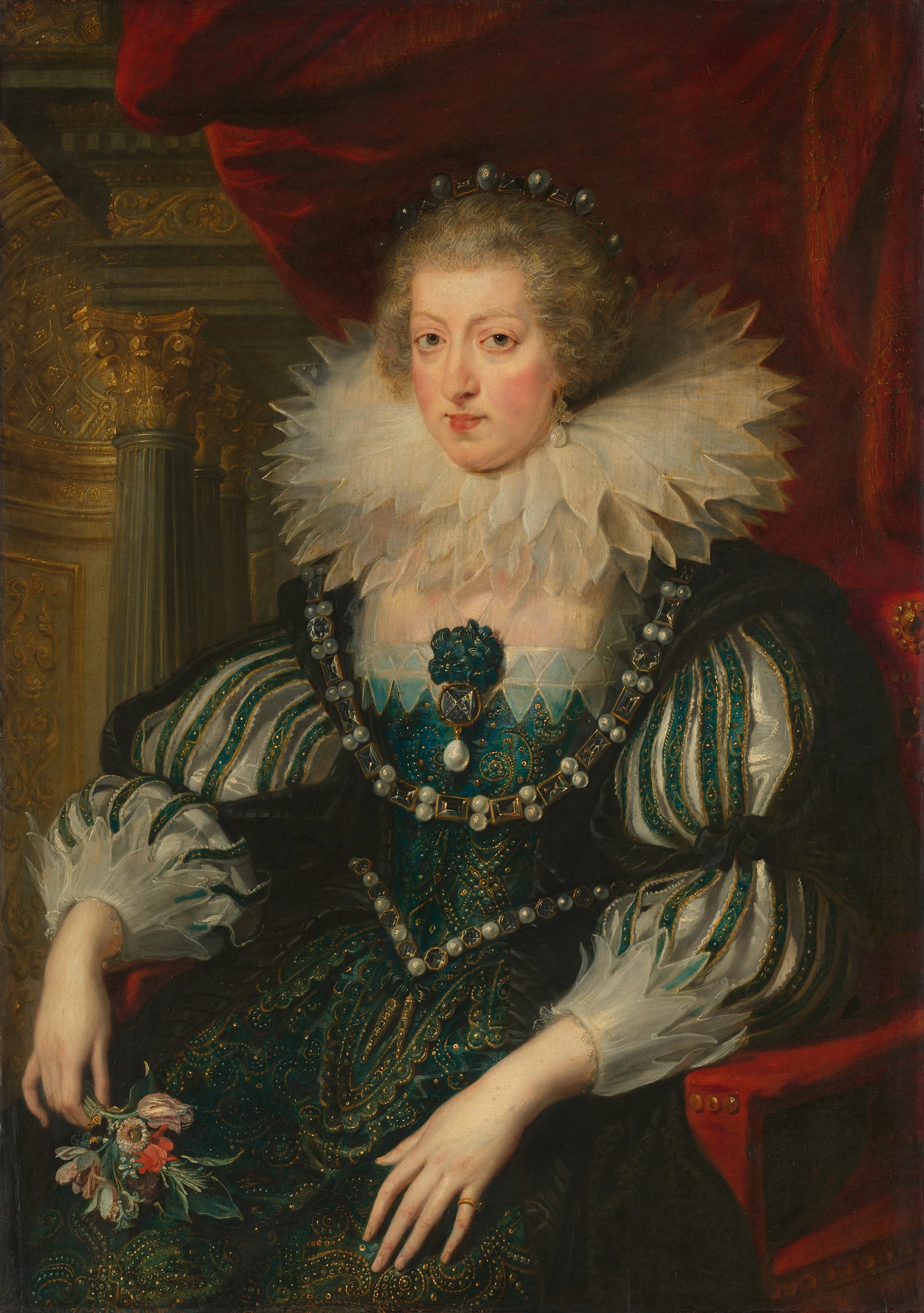 Anne of Austria (1601-66). Wife of Louis XIII, king of France by Peter Paul Rubens