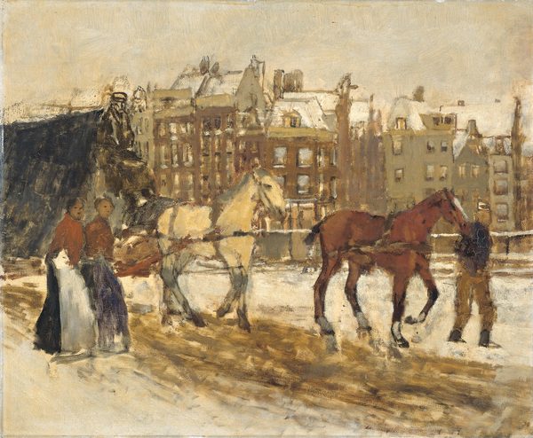 The Rokin ? in Amsterdam by George Hendrik Breitner