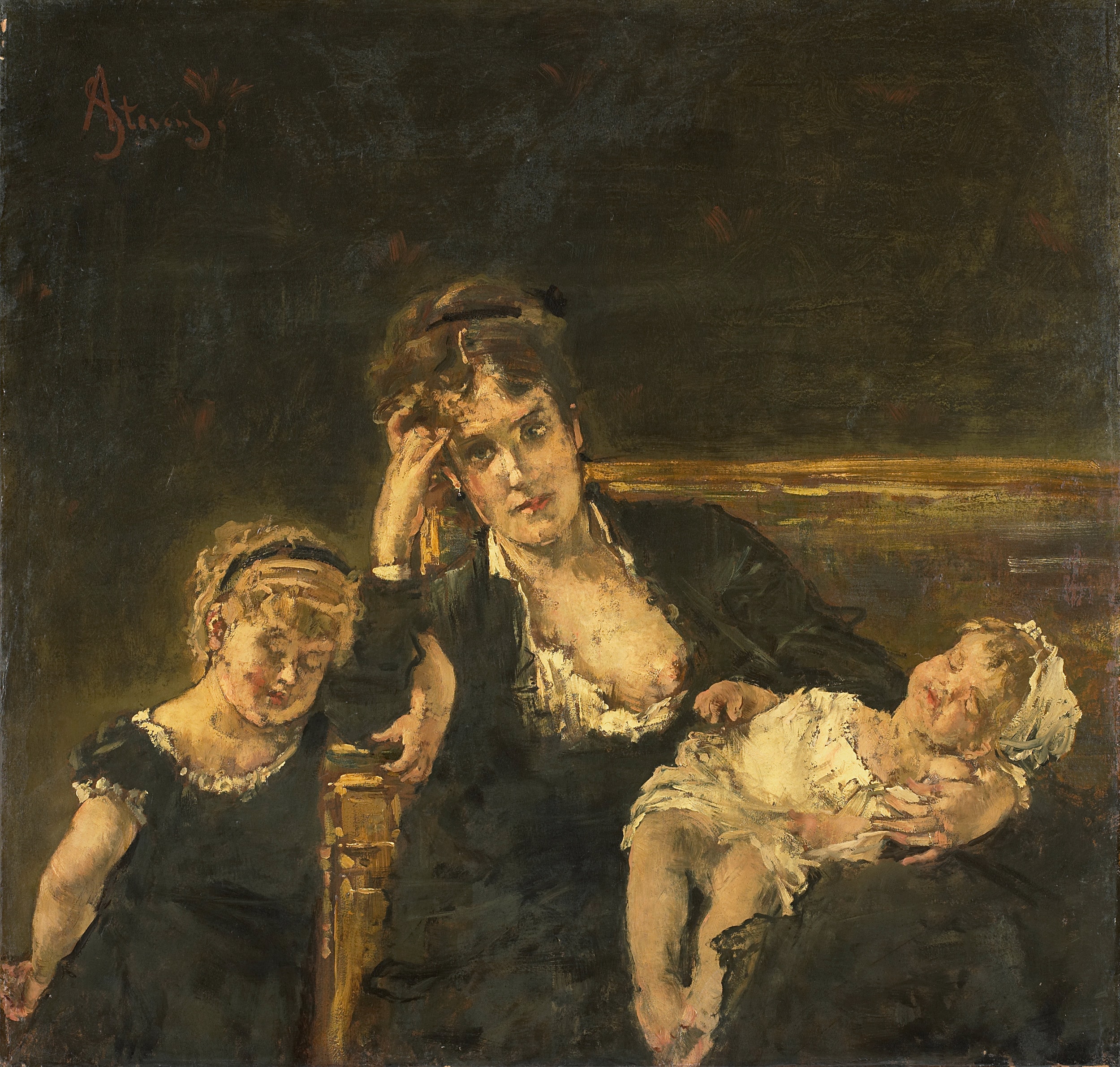 The widow . by Alfred Stevens
