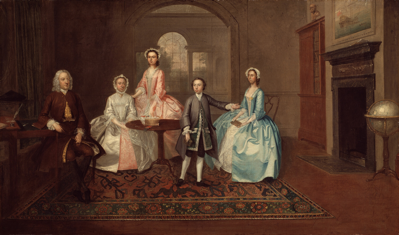 A work made of oil on canvas.