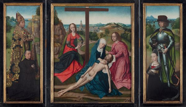 Pietà Triptych by Master of the Legend of Saint Lucy