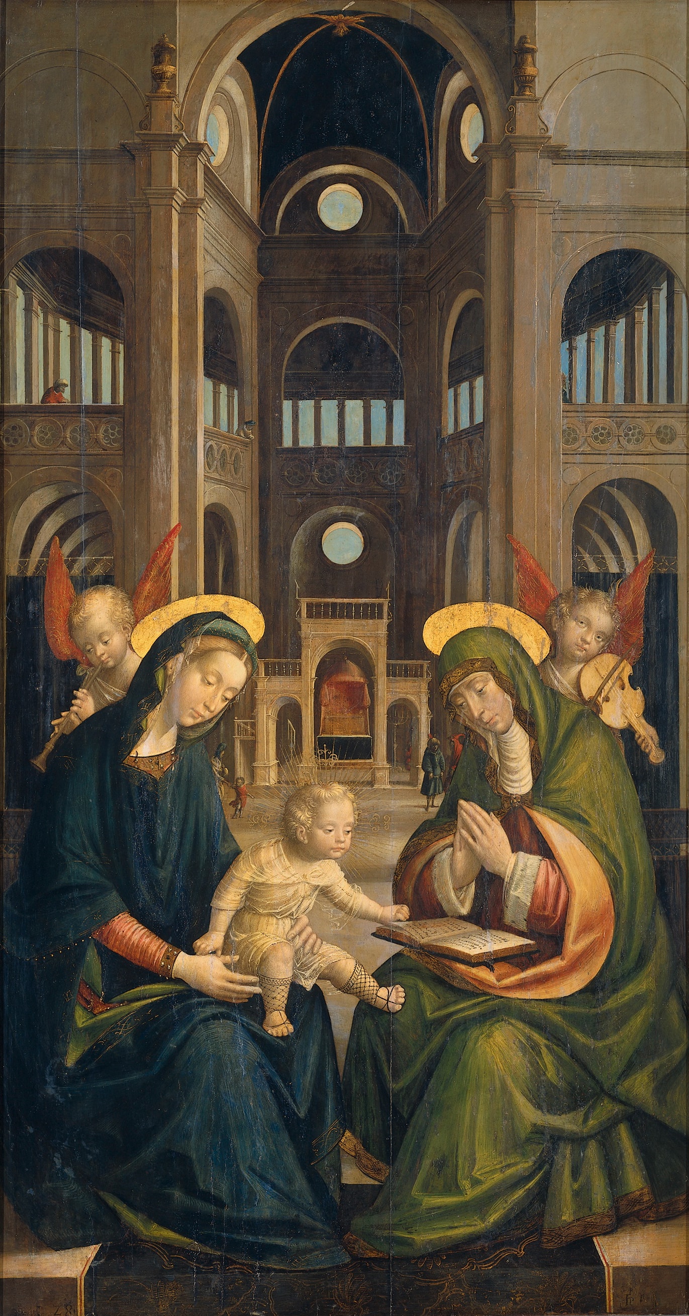 The Virgin and Child with St. Anne by Defendente Ferrari