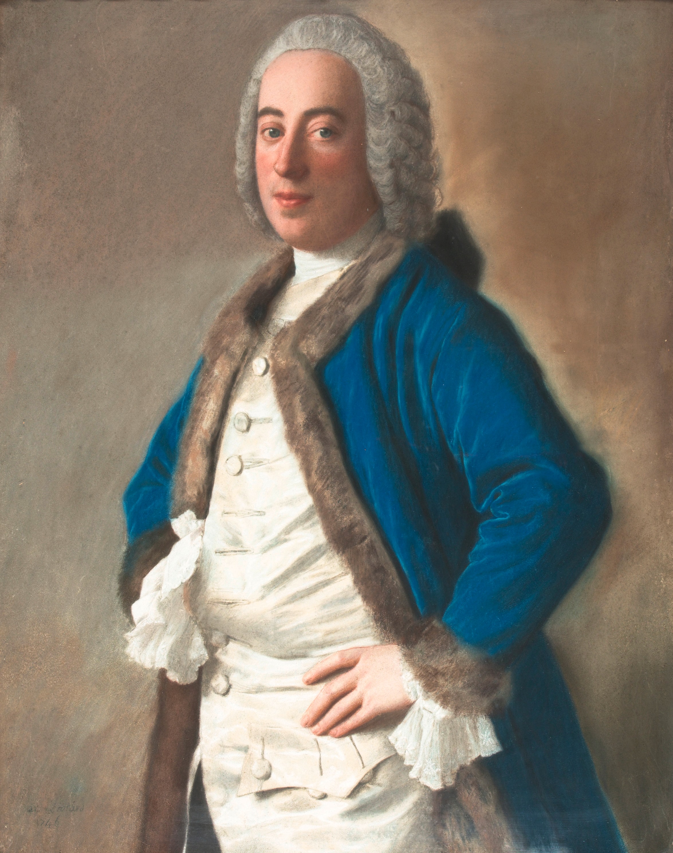 Portrait of Joseph Bouër merchant in Genoa by Jean-Étienne Liotard