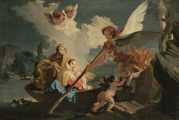 The Flight to Egypt by Giovanni Battista Tiepolo