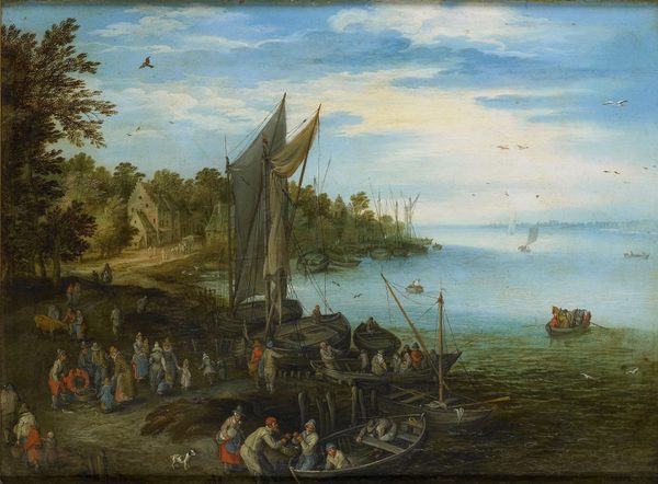 River Bank by Jan Brueghel the Elder