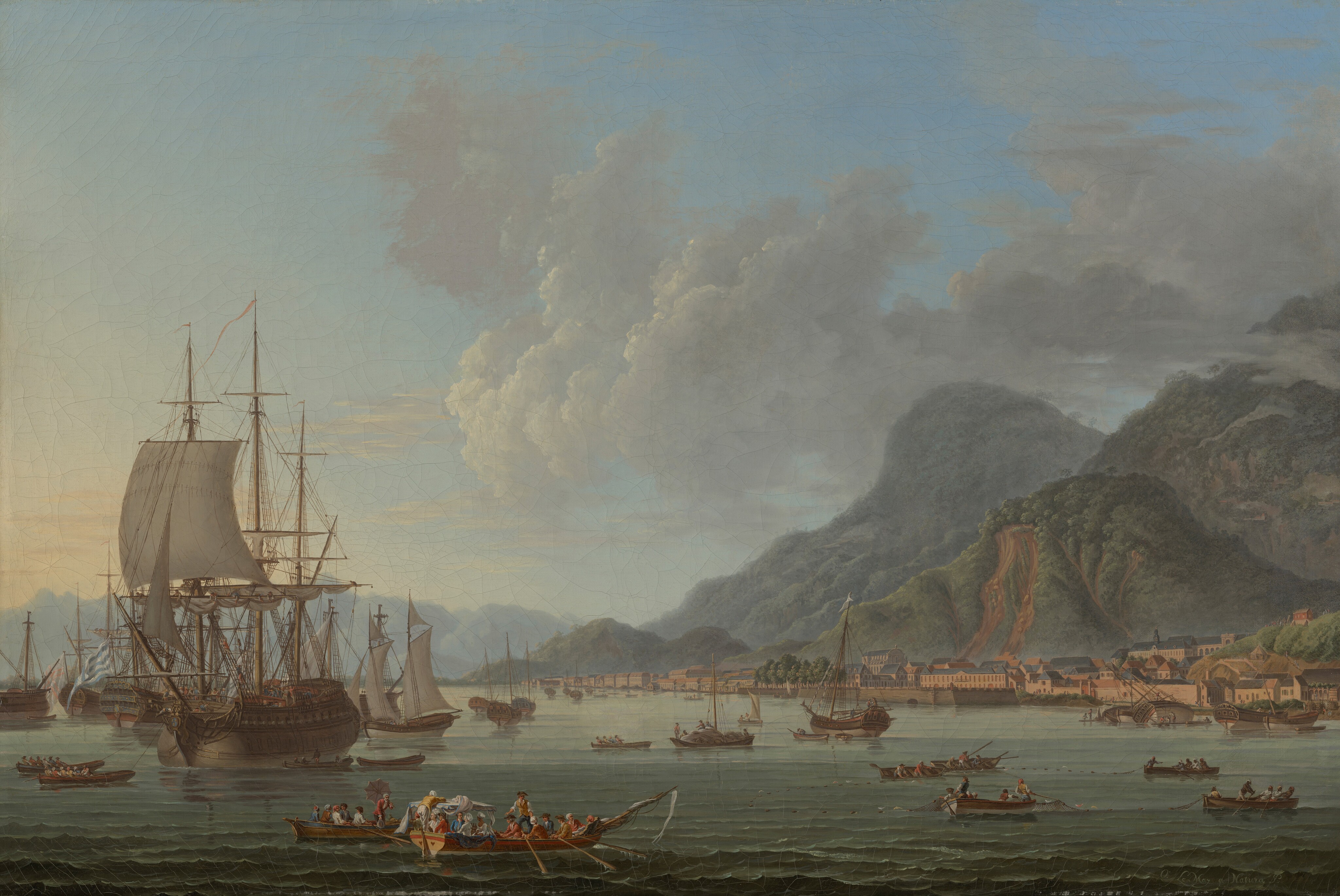 View of Cap-Français, Saint-Domingue