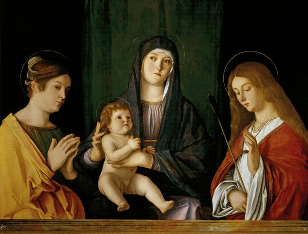The Virgin and Child between two Saints by Giovanni Bellini