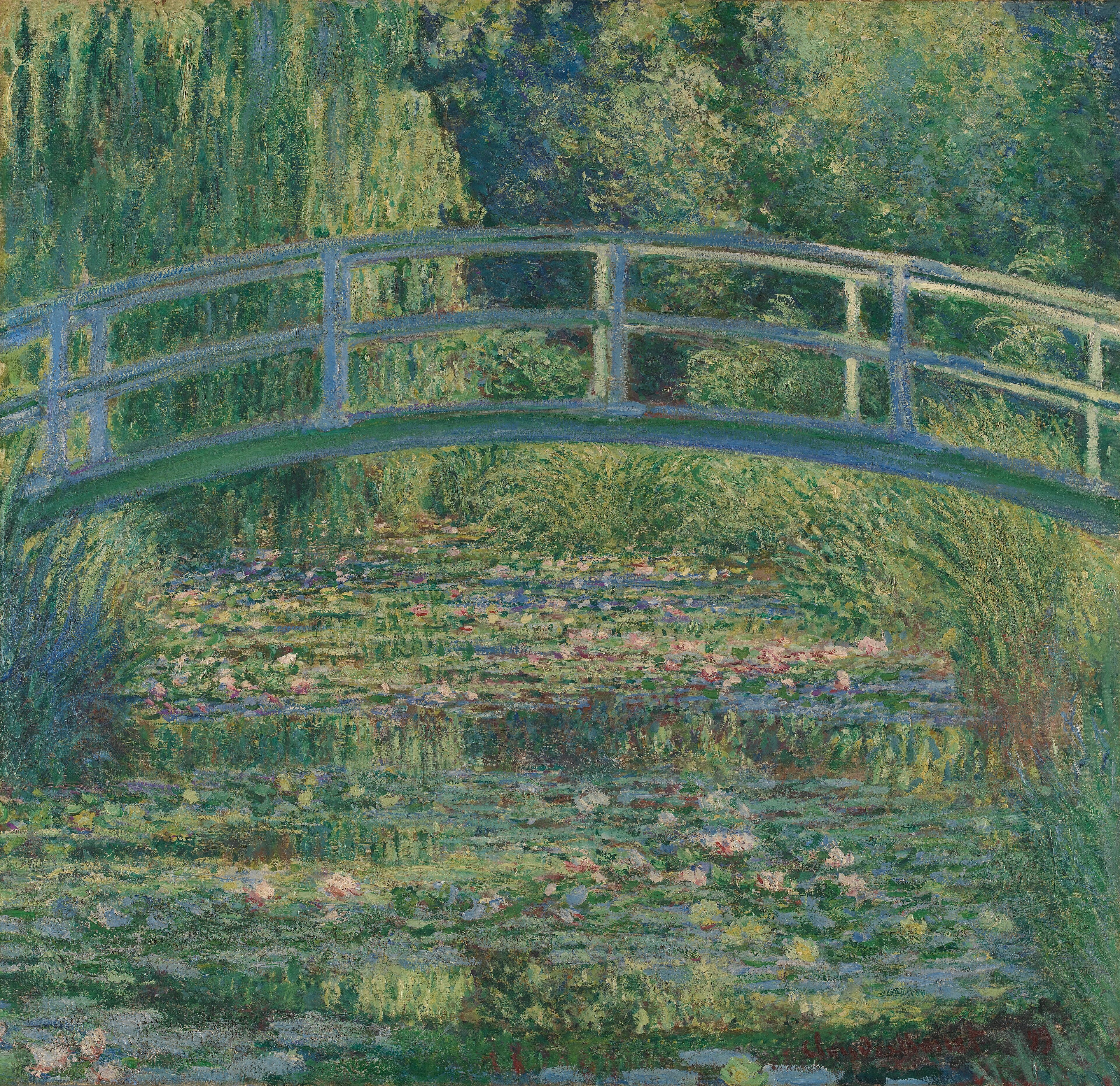 The Water-Lily Pond by Claude Monet