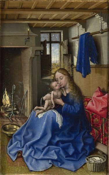 Virgin and Child in an Interior by Robert Campin