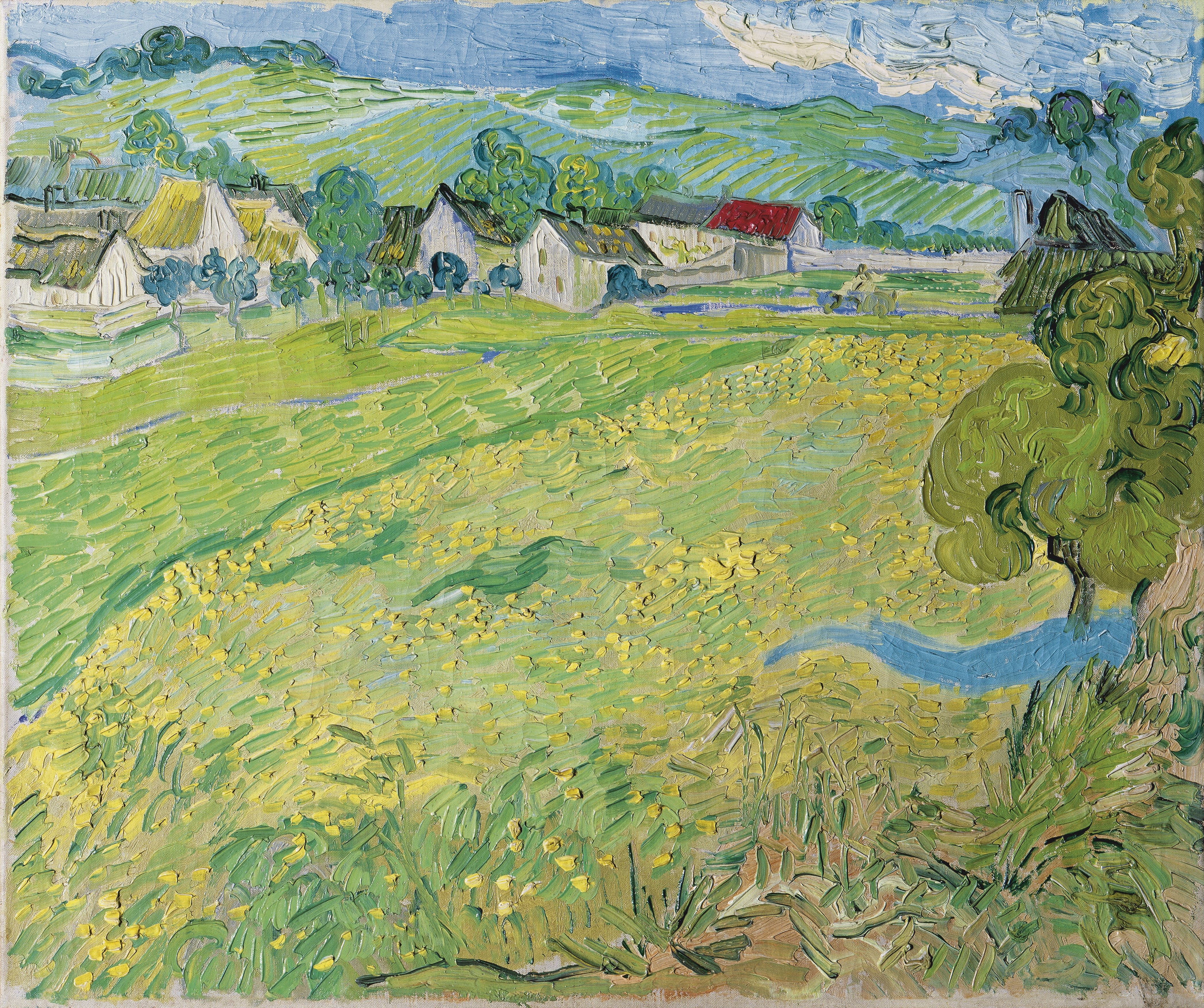 View of Vessenots Near Auvers, 1890, by Vincent van Gogh