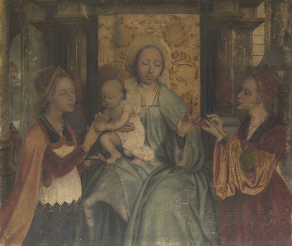 The Virgin and Child with Saints Barbara and Catherine by Quinten Metsys