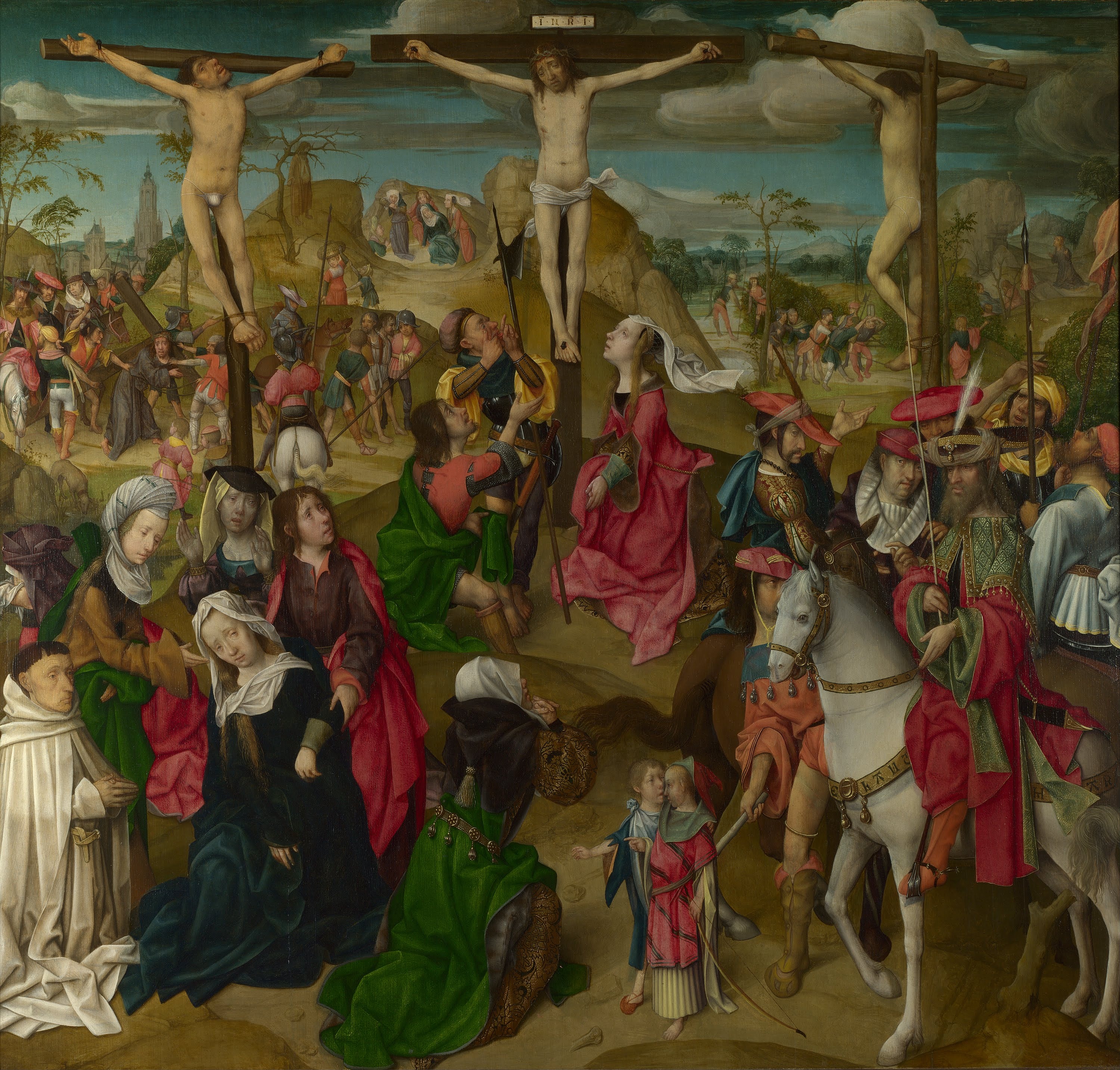 The Crucifixion: Central Panel by Master of Delft (active c. 1490-1520)