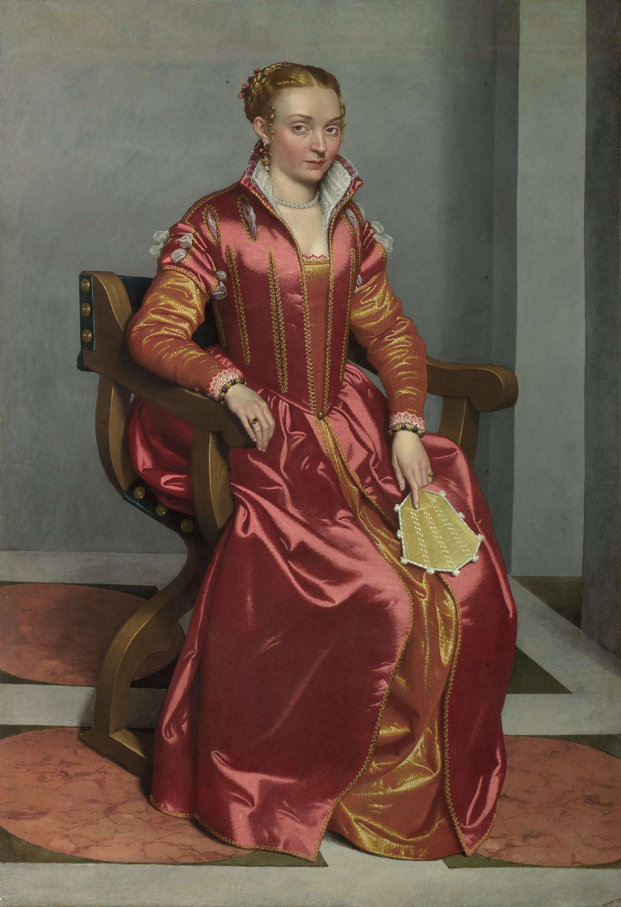 Portrait of a Lady Alternative title: La Dama in Rosso by Giovanni Battista Moroni