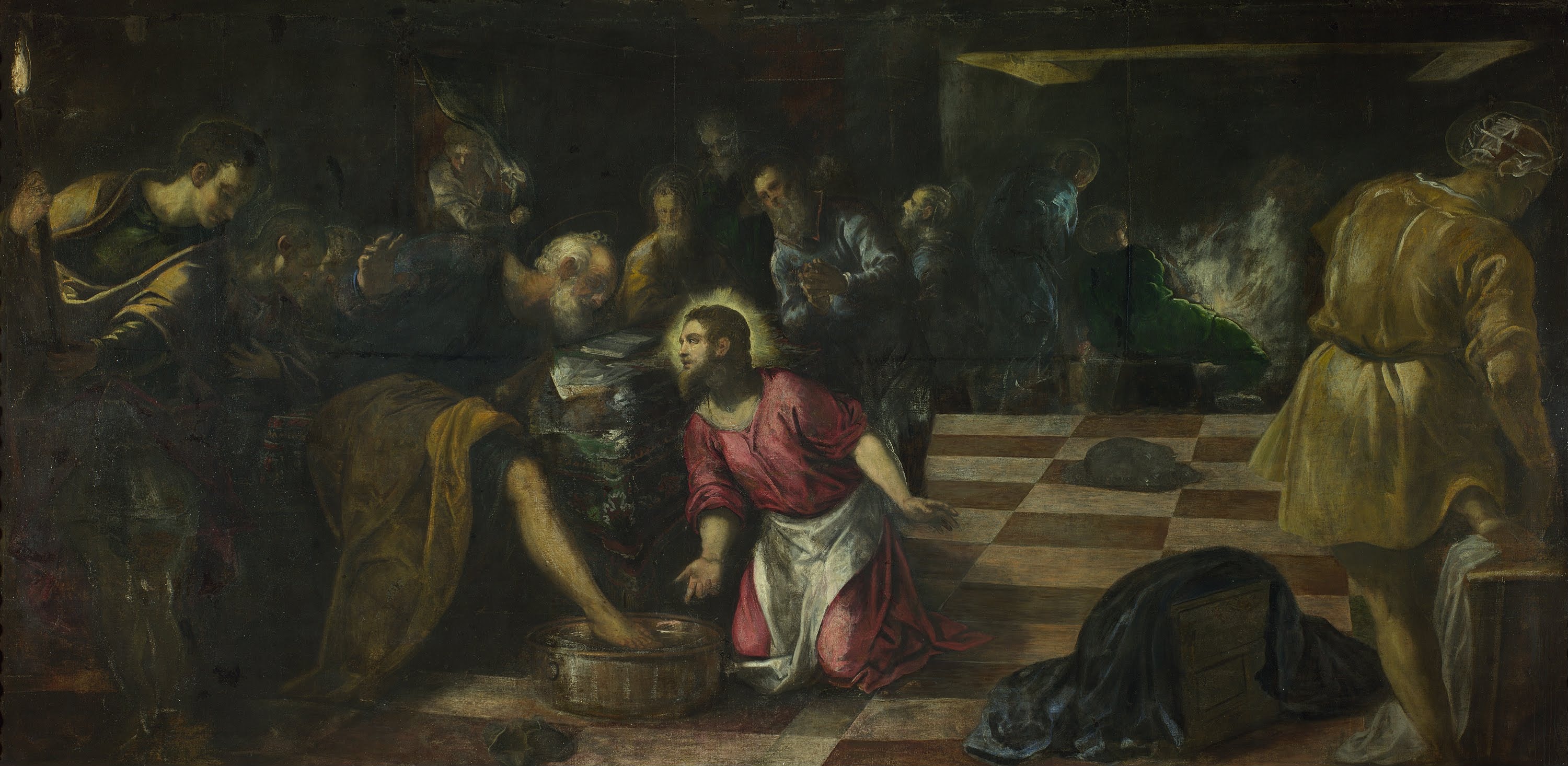 Christ Washing the Disciples' Feet by Jacopo Tintoretto