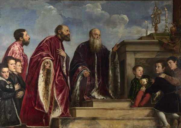 The Vendramin Family, venerating a Relic of the True Cross by Titian
