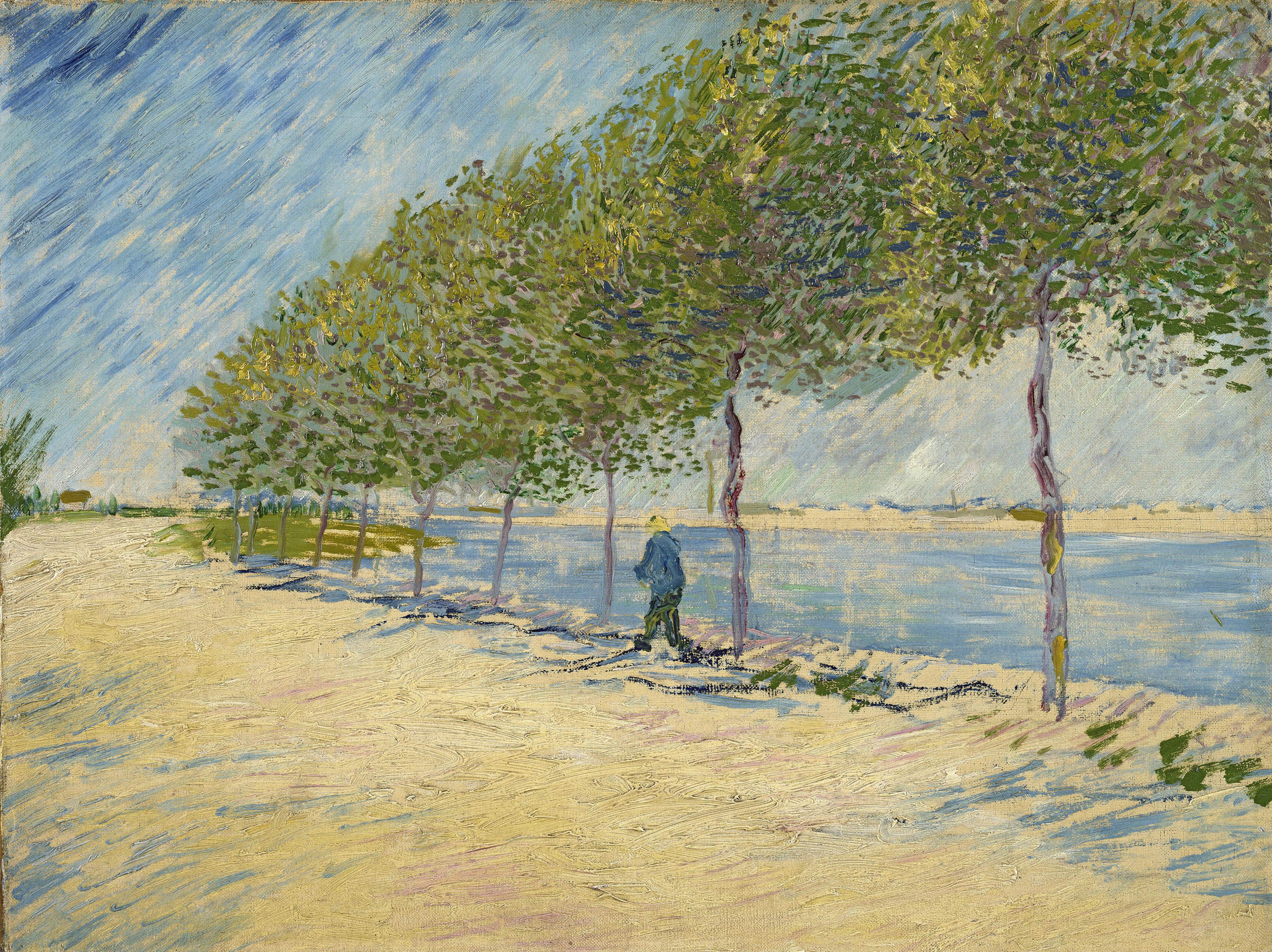 Along the Seine, 1887, by Vincent van Gogh