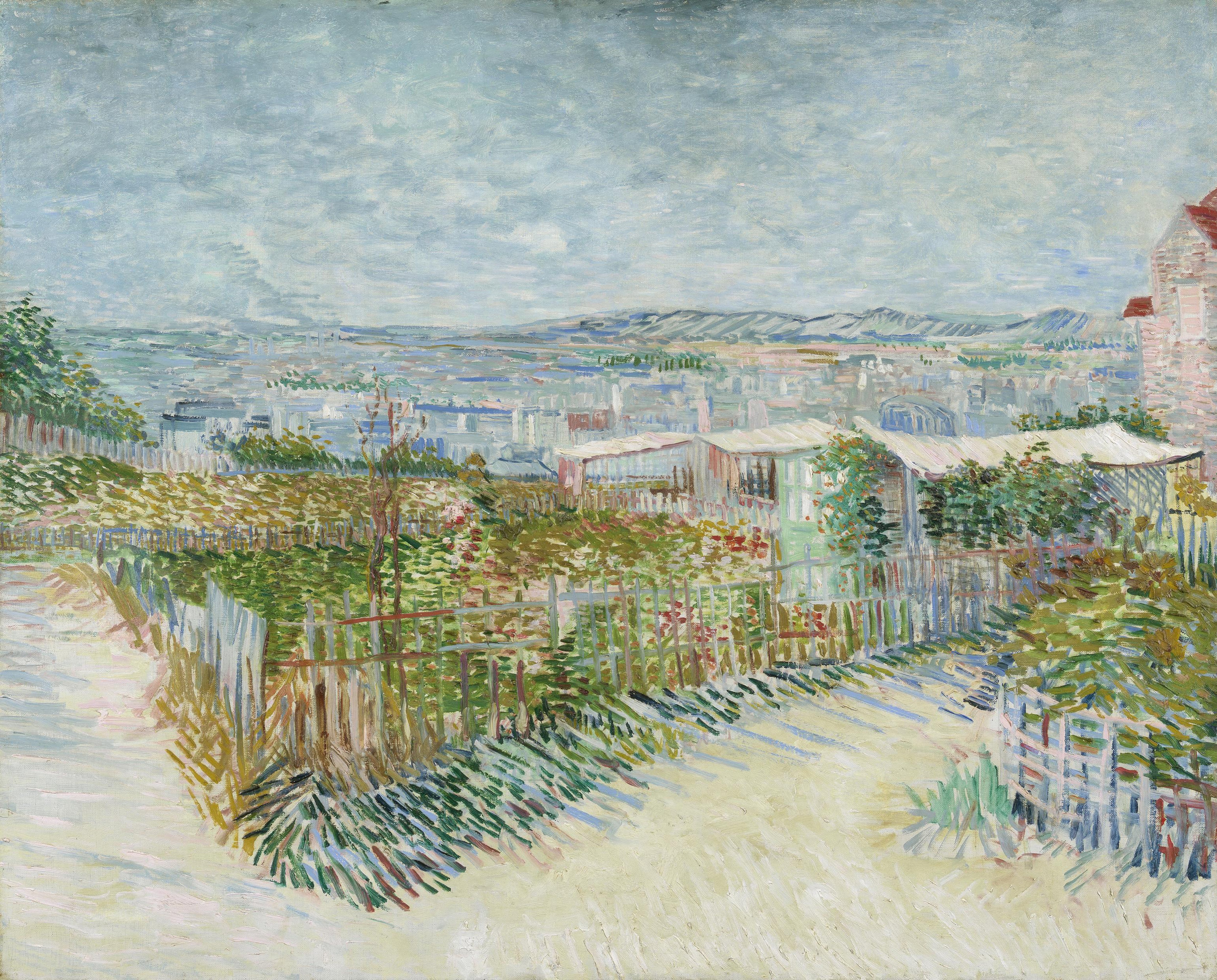 Montmartre: behind the Moulin de la Galette, 1887, by Vincent van Gogh
