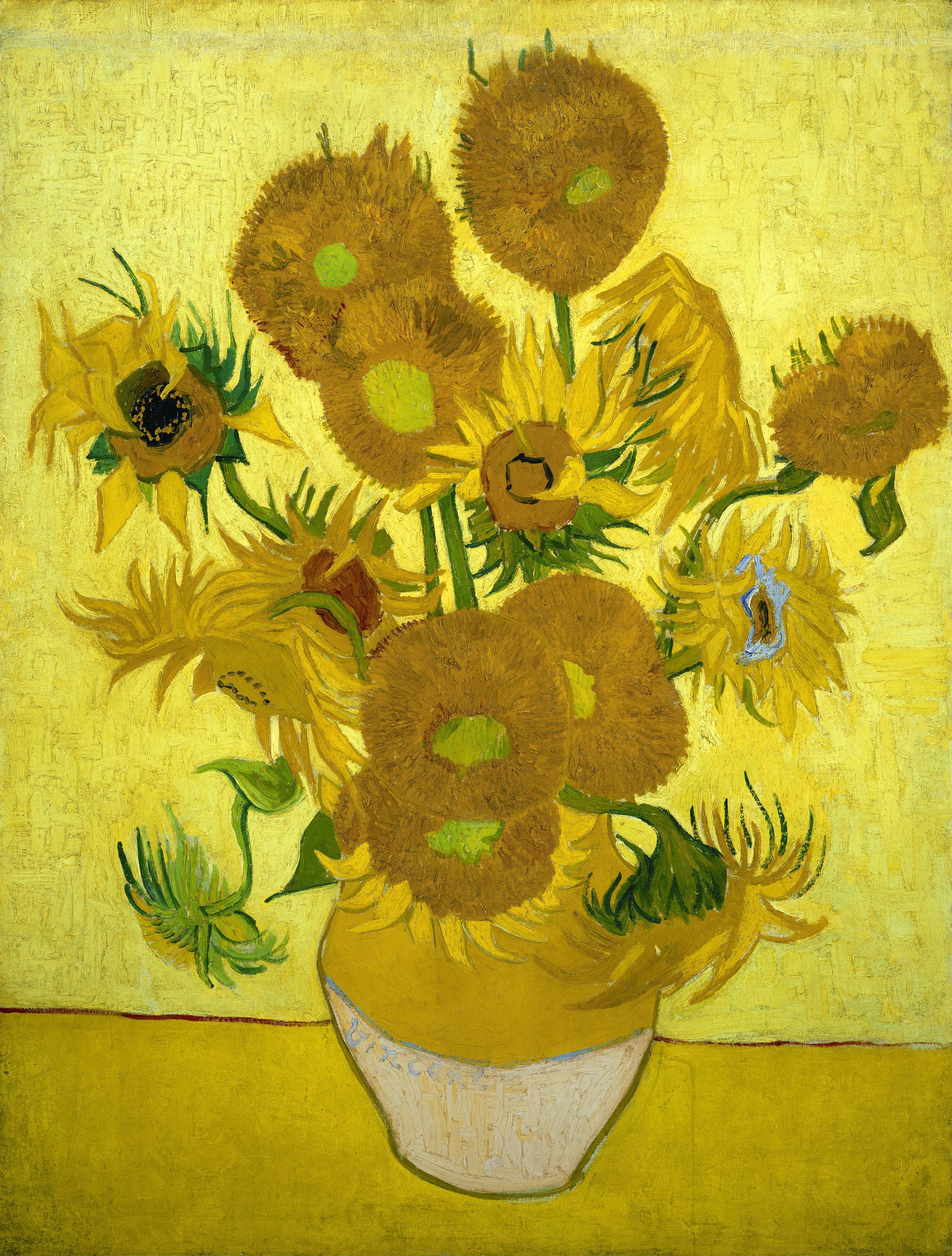 Sunflowers, 1889, by Vincent van Gogh