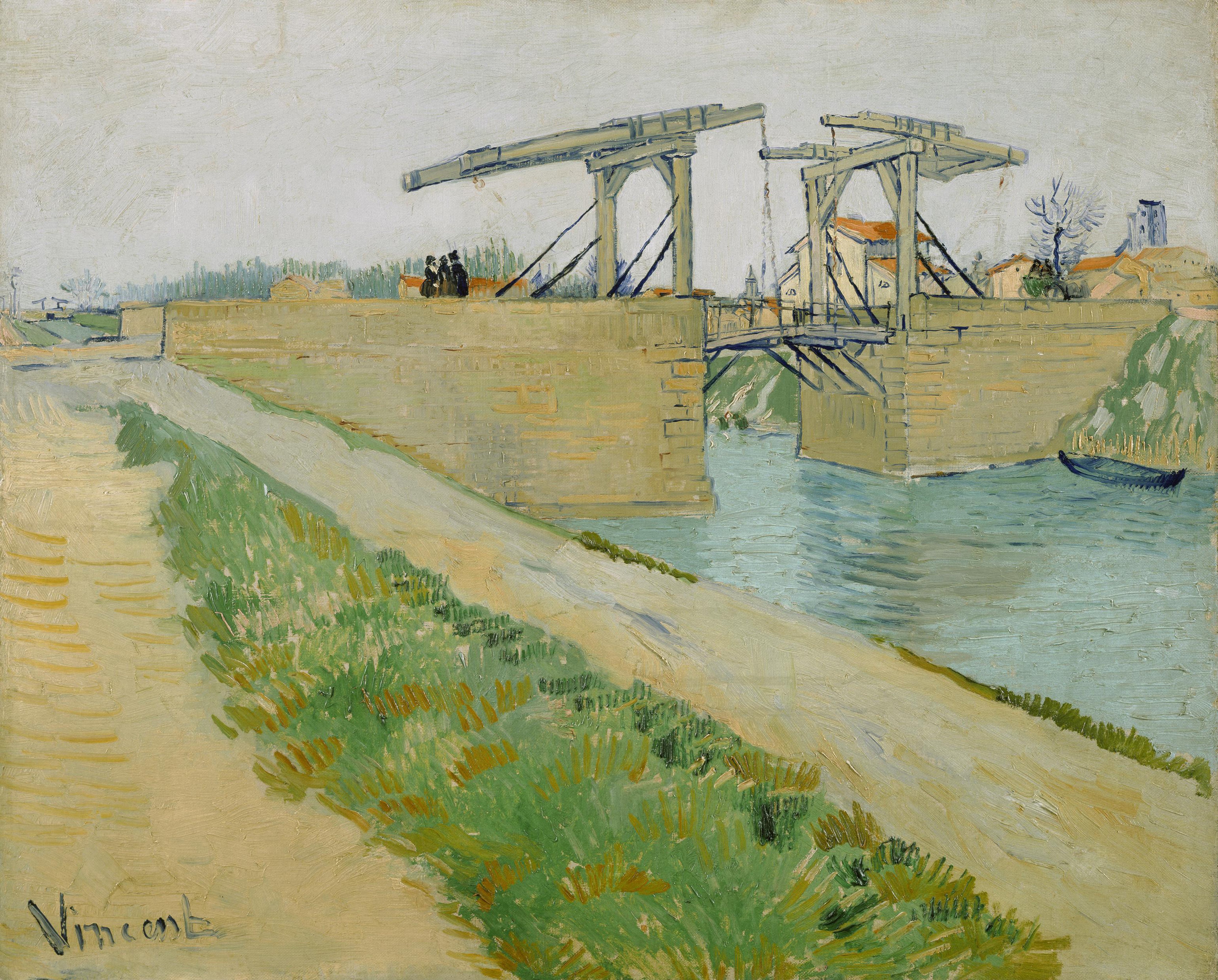 The Langlois bridge, 1888, by Vincent van Gogh
