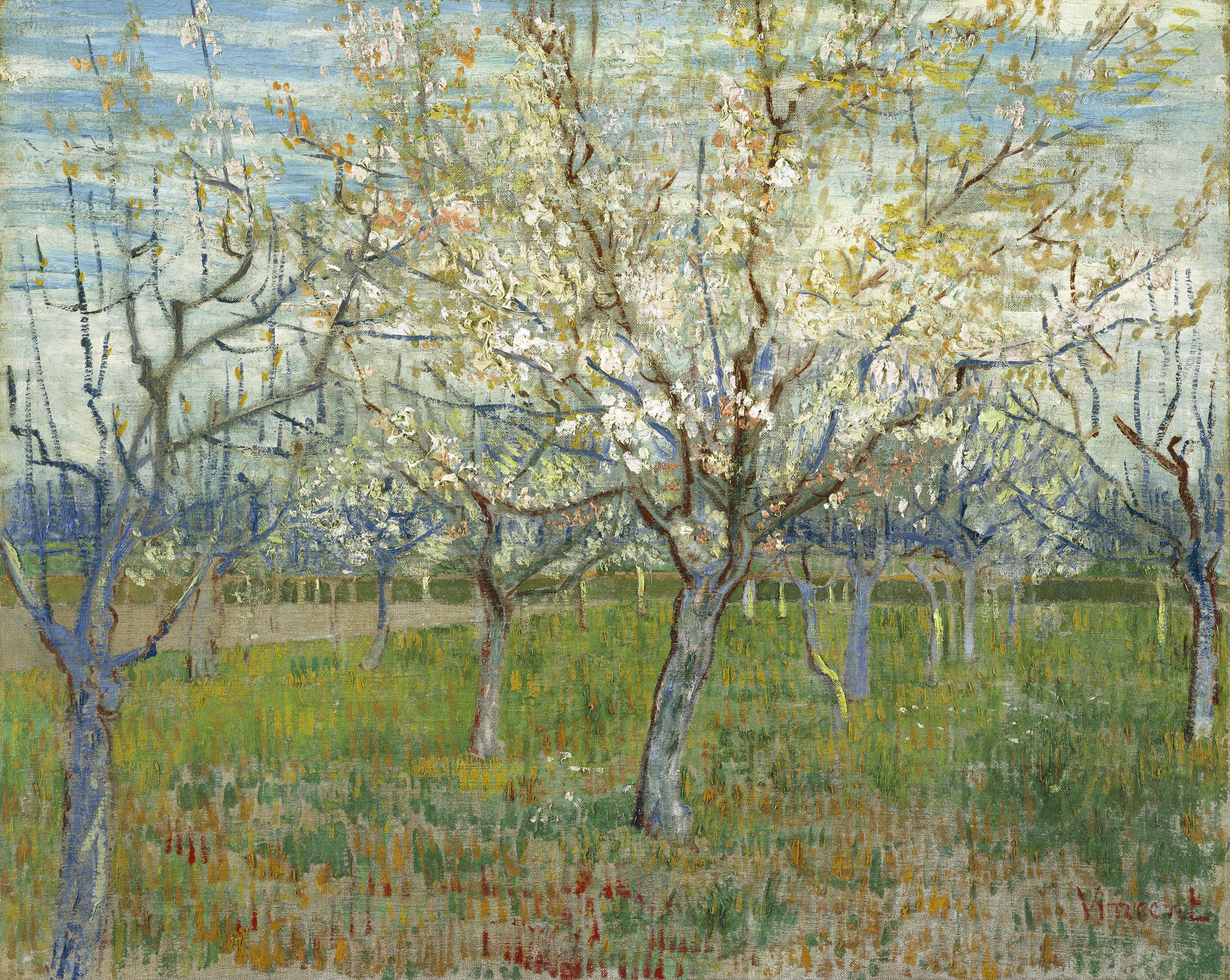 The pink orchard, 1888, by Vincent van Gogh
