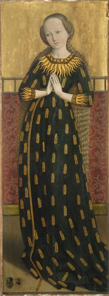The Virgin in a dress decorated with ears by Anonymous Unknown author School of Salzburg