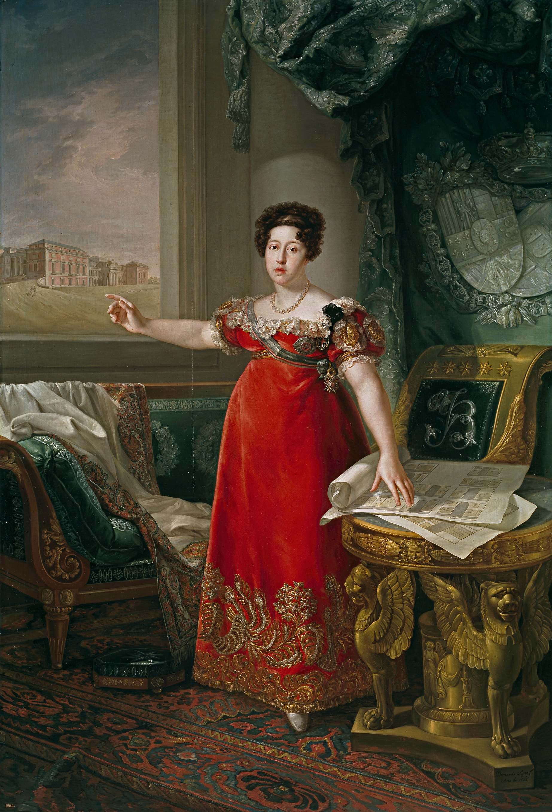 María Isabel de Braganza by Bernardo López Piquer