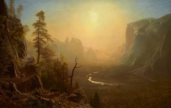Yosemite Valley, Glacier Point Trail by Albert Bierstadt