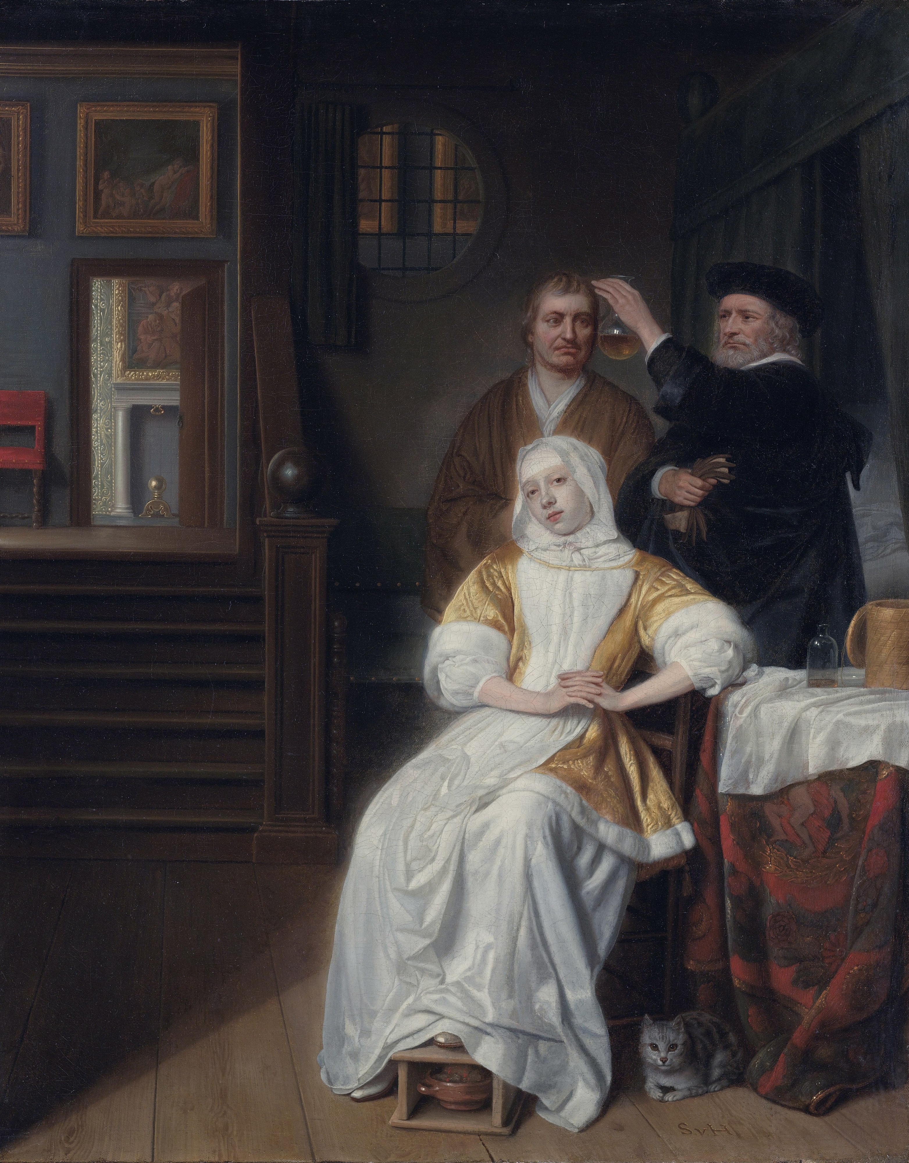 ‘The anemic lady’ by Samuel van Hoogstraten