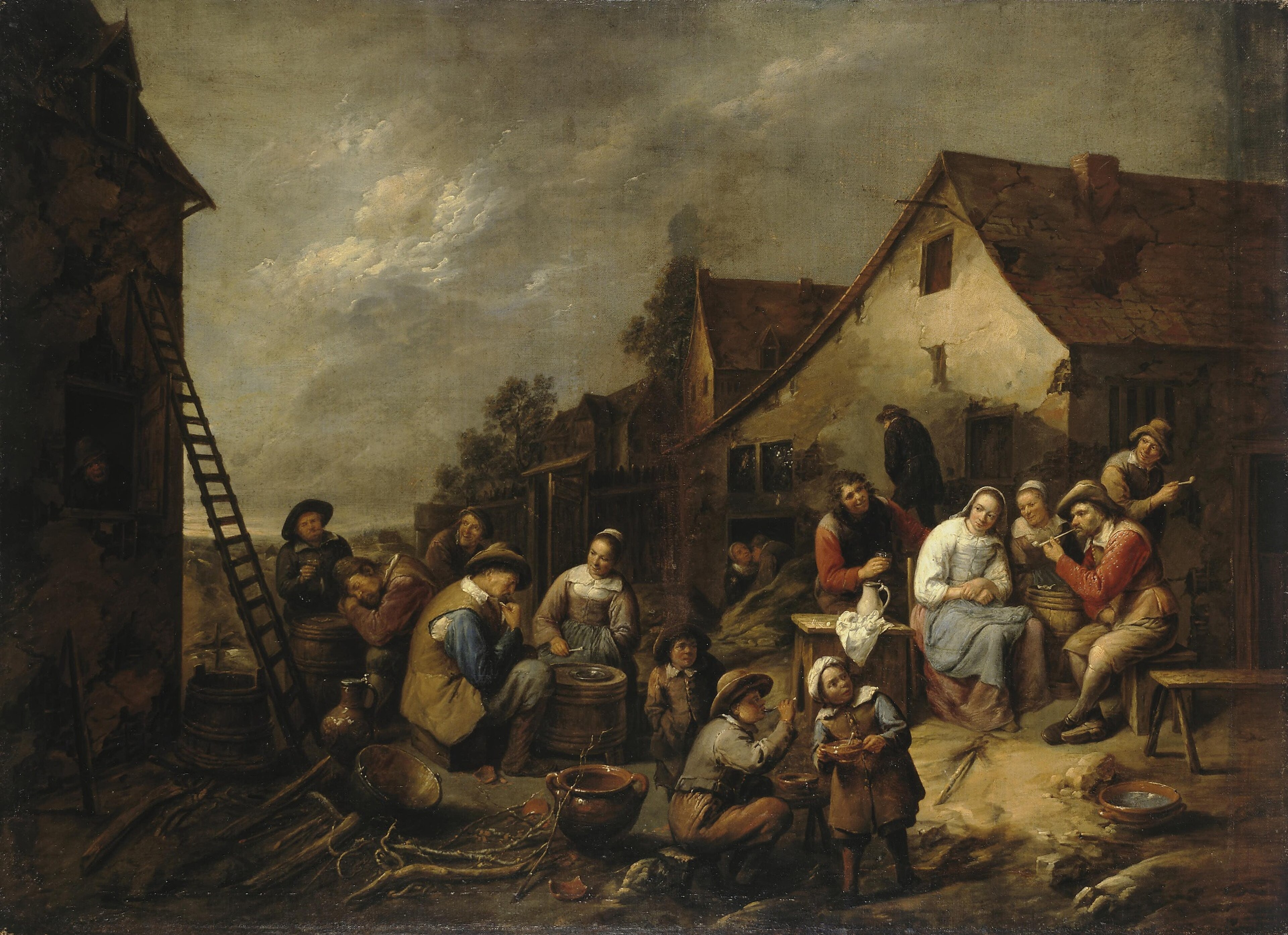 Village Inn by Gillis van Tilborgh