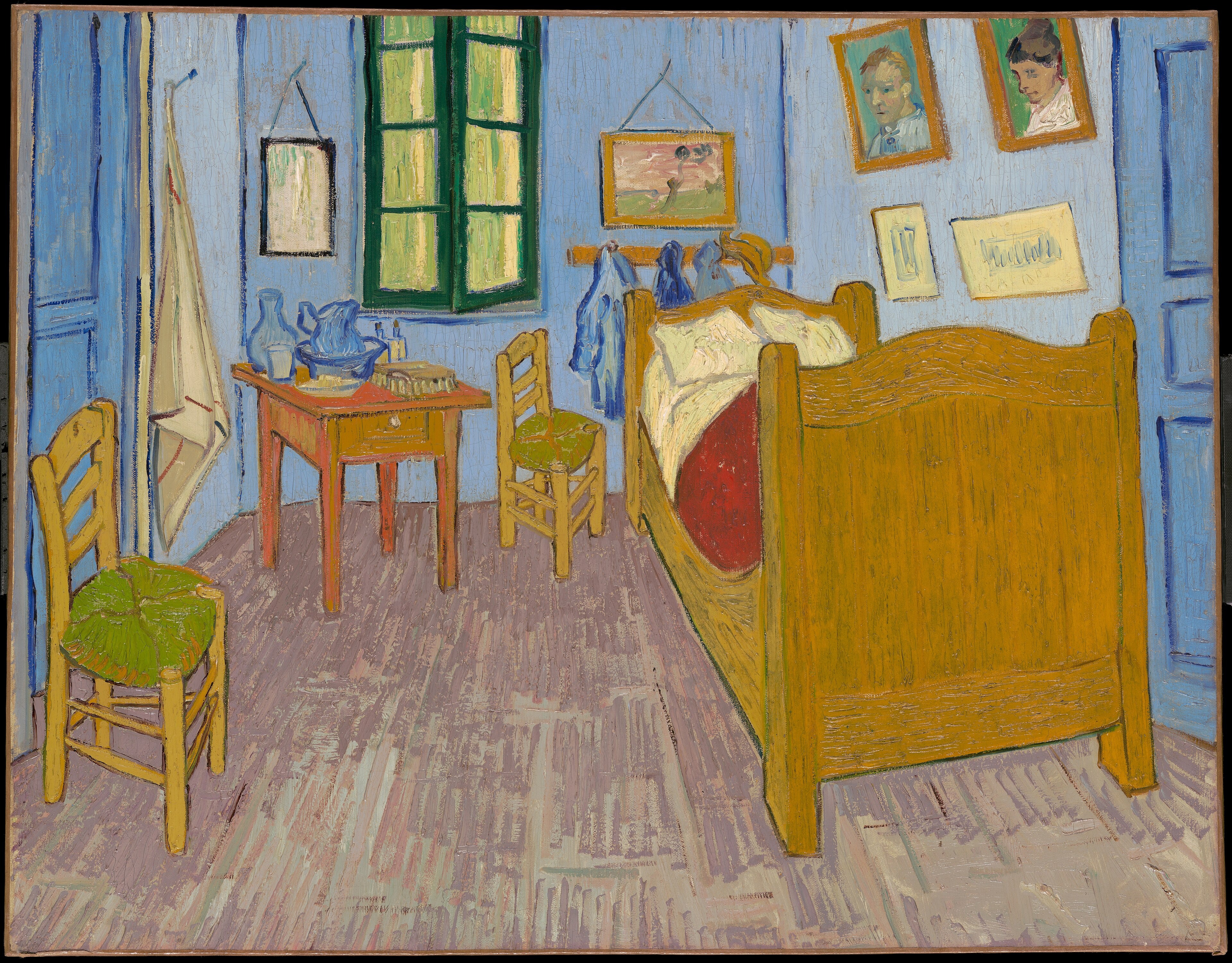 Bedroom in Arles, 1889, by Vincent van Gogh