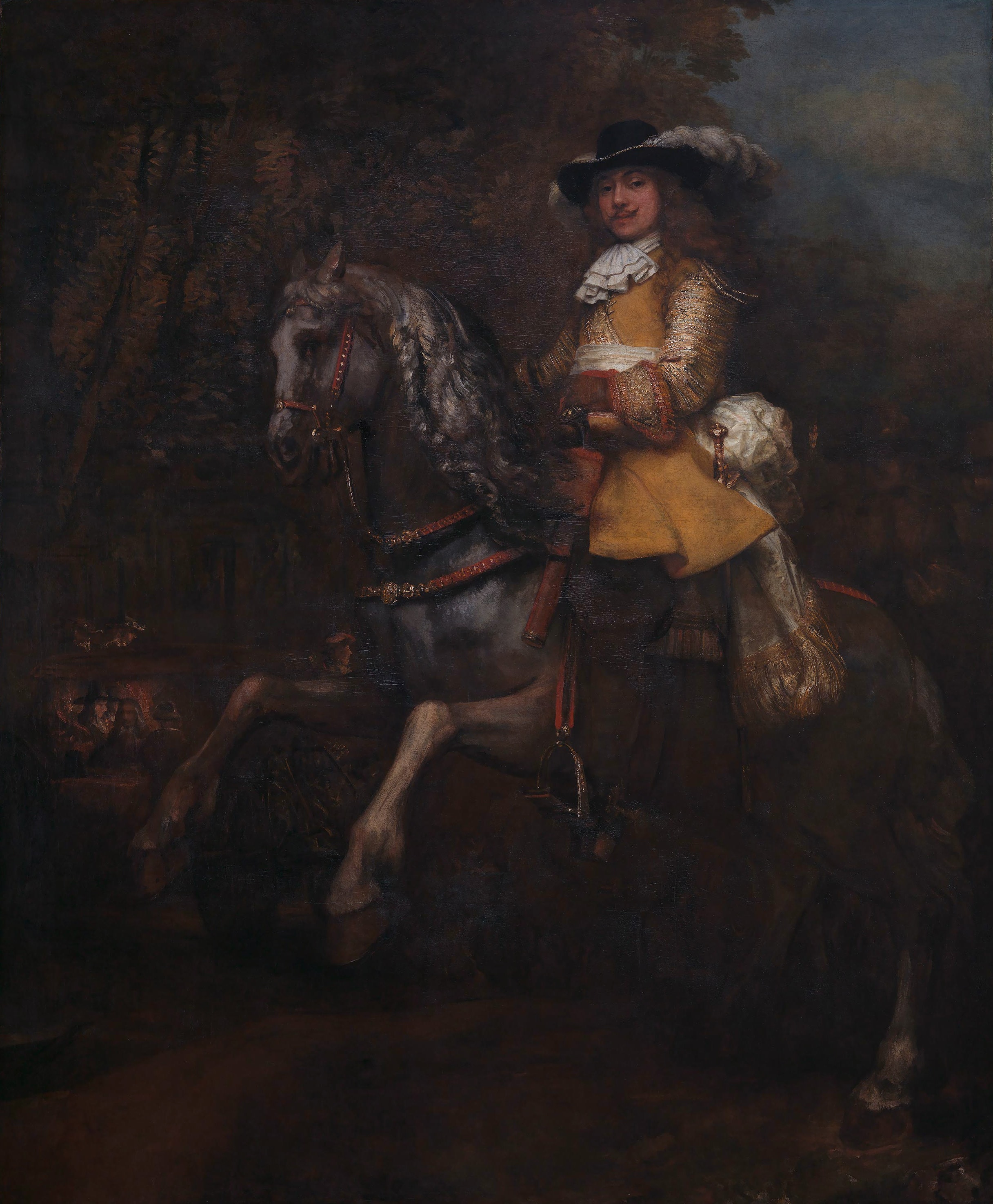 Portrait of Frederick Rihel on Horseback by Rembrandt