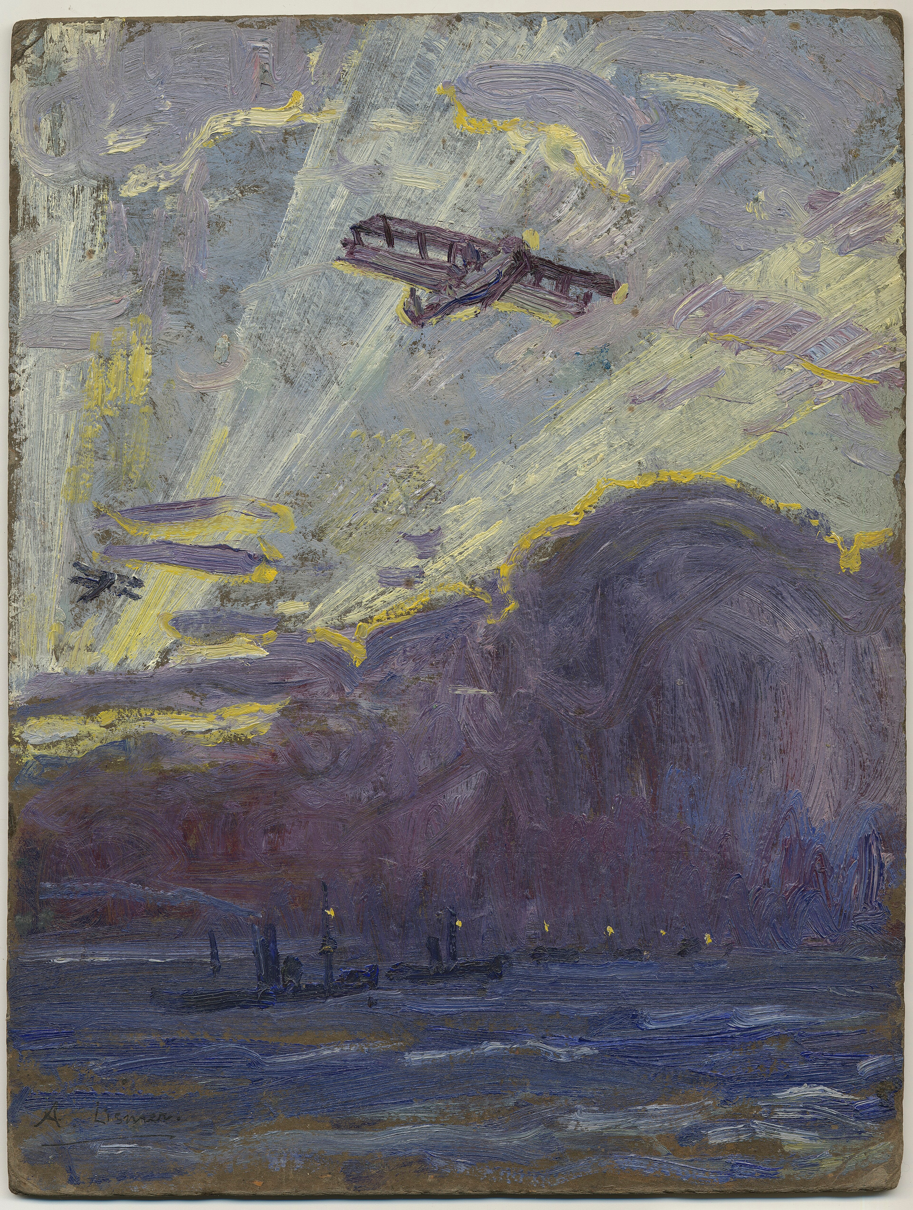 Sketch for Minesweepers and Seaplanes by Arthur Lismer