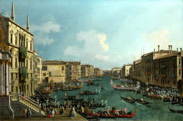 A Regatta on the Grand Canal by Canaletto