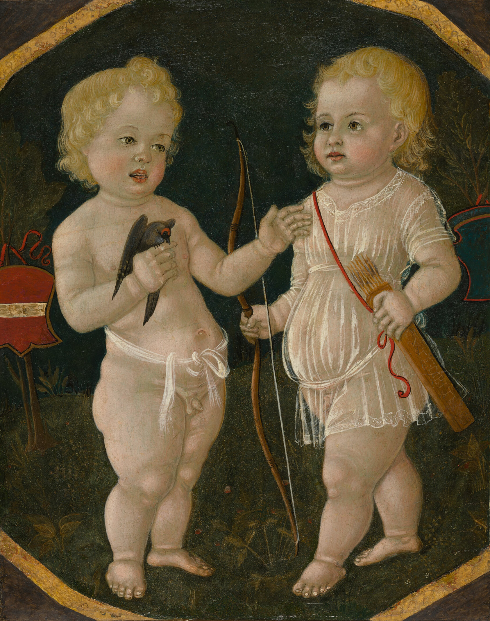 A work made of tempera or oil on panel.