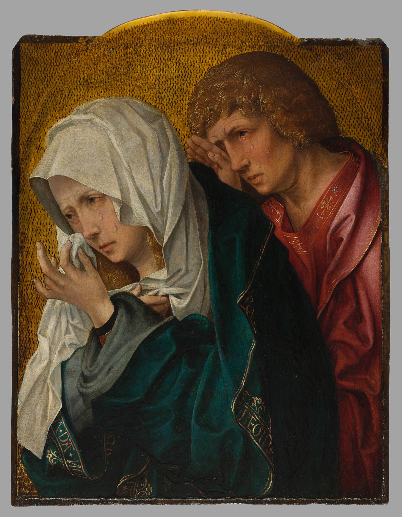 A work made of oil on panel.