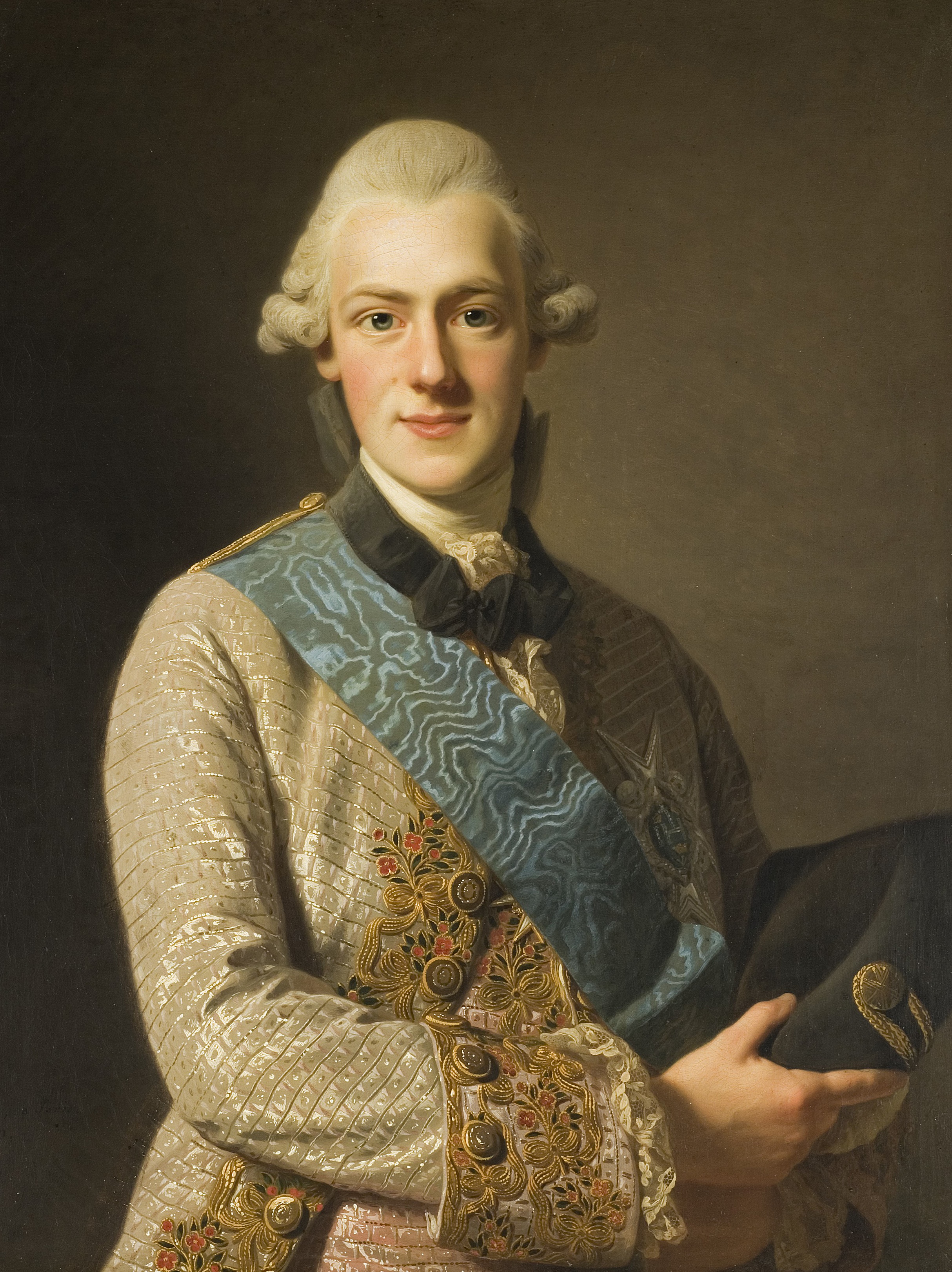 Duke Fredrik Adolf, Gustav III:s Brother by Alexander Roslin