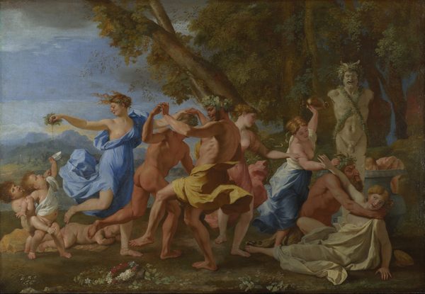 A Bacchanalian Revel before a Term by Nicolas Poussin