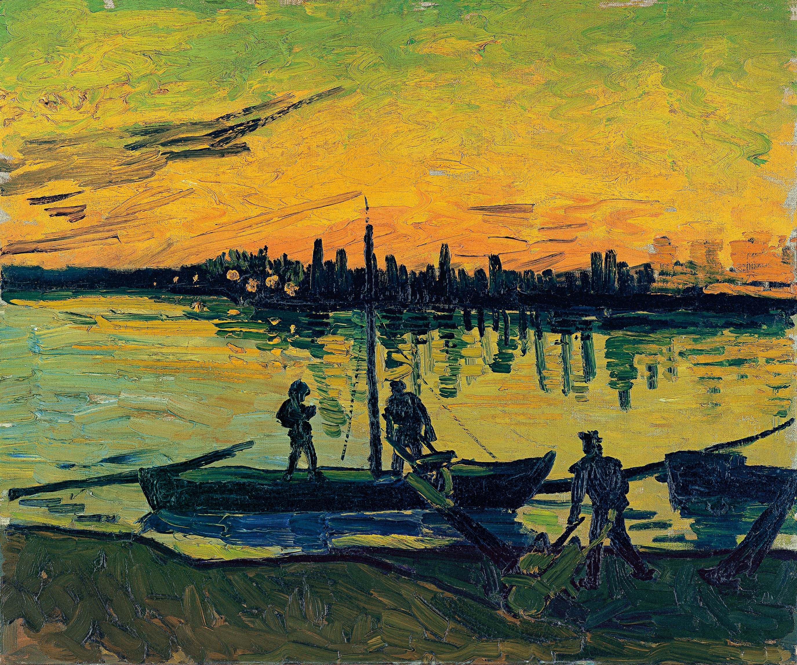 The Stevedores in Arles, 1888-08, by Vincent van Gogh