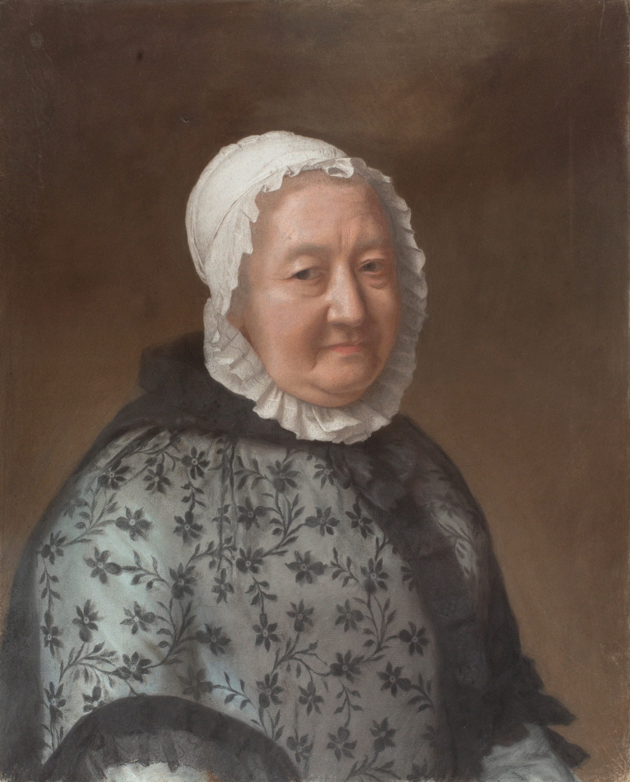 Portret van Marie Congnard-Batailhy, grootmoeder van de vrouw van de kunstenaar Alternative title(s): La dame aux dentelles by Jean-Étienne Liotard