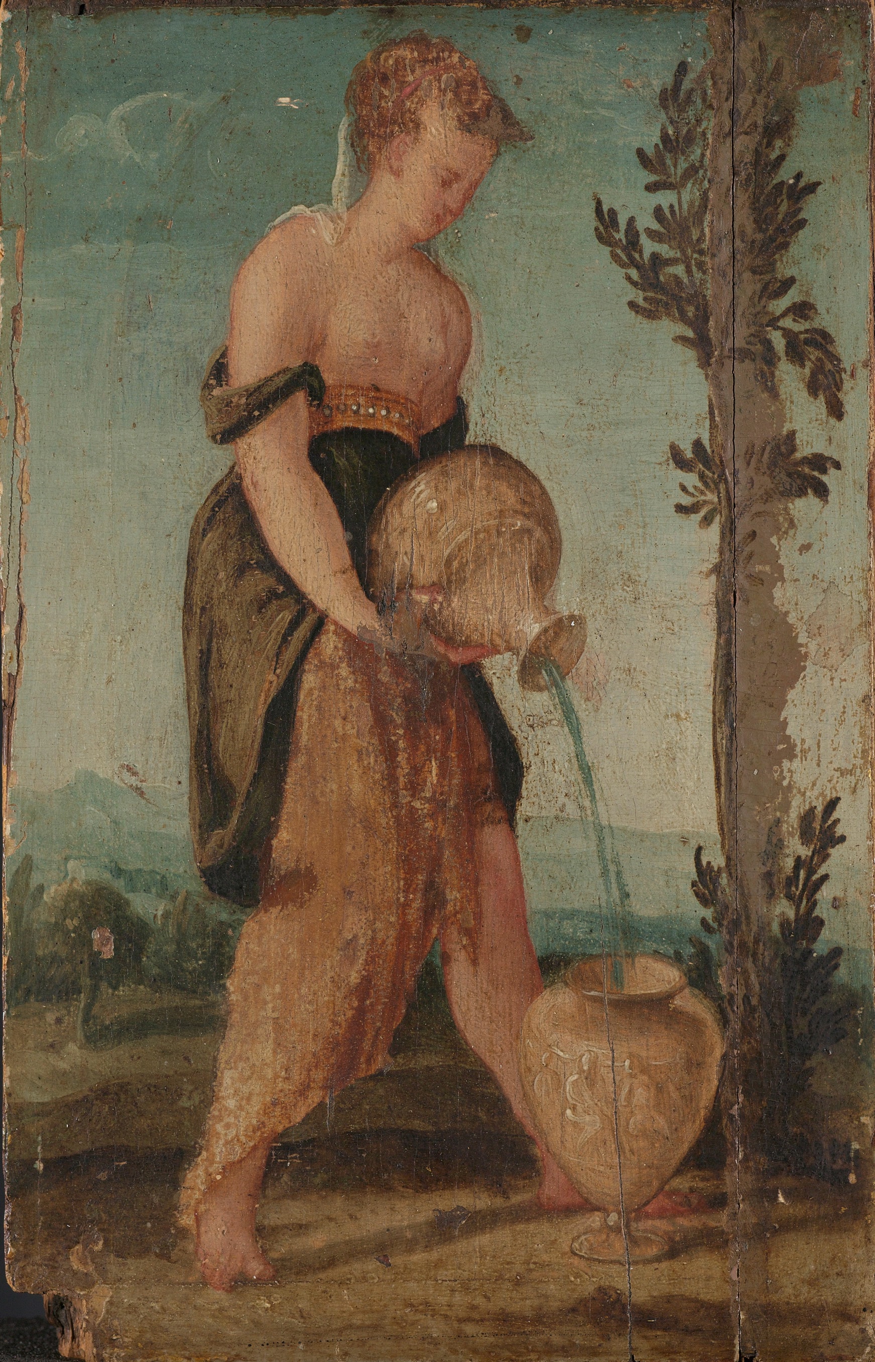 Woman with Jug . by Lambert Sustris