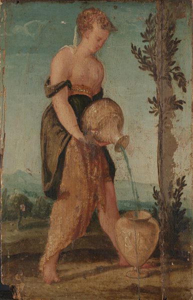 Woman with Jug . by Lambert Sustris
