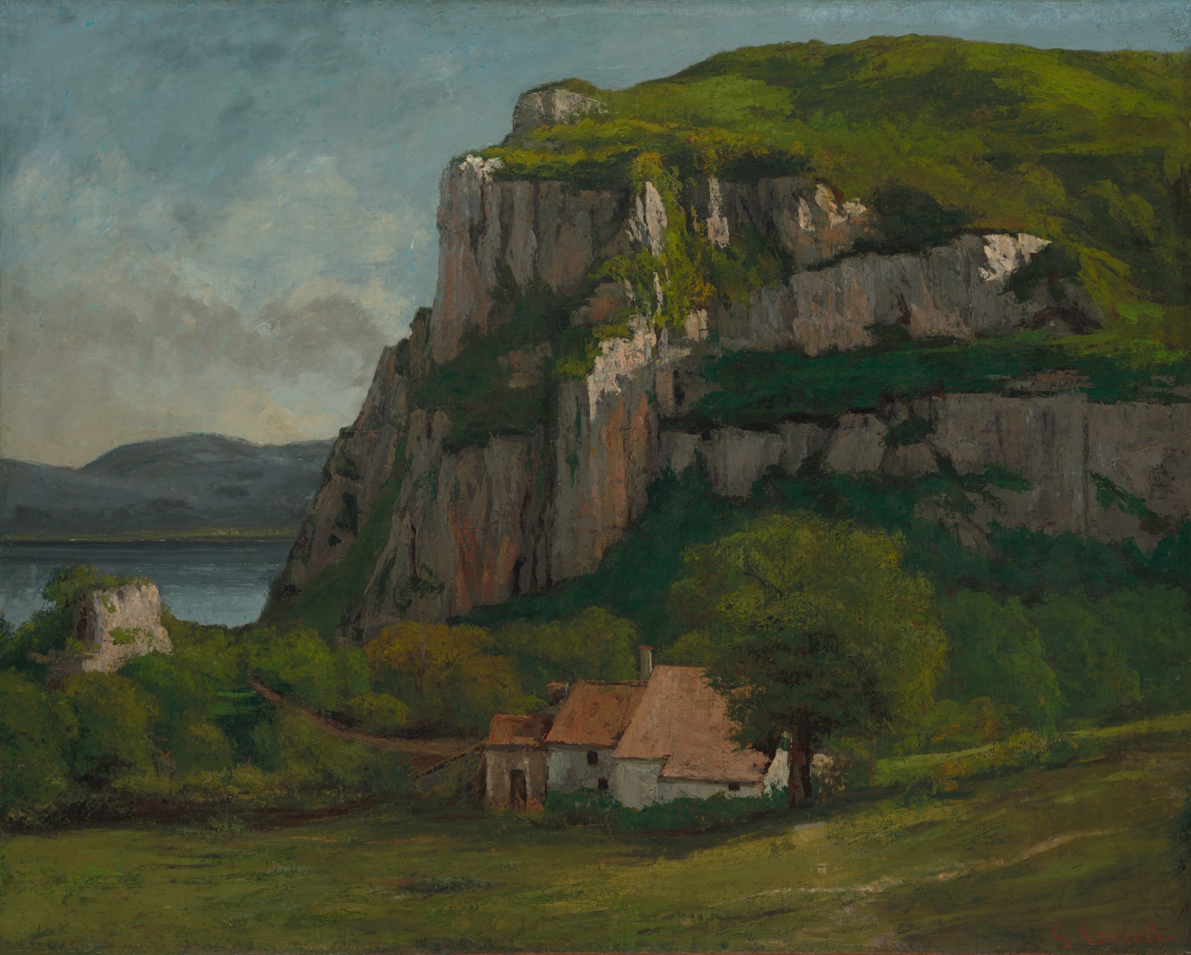 A work made of oil on canvas.