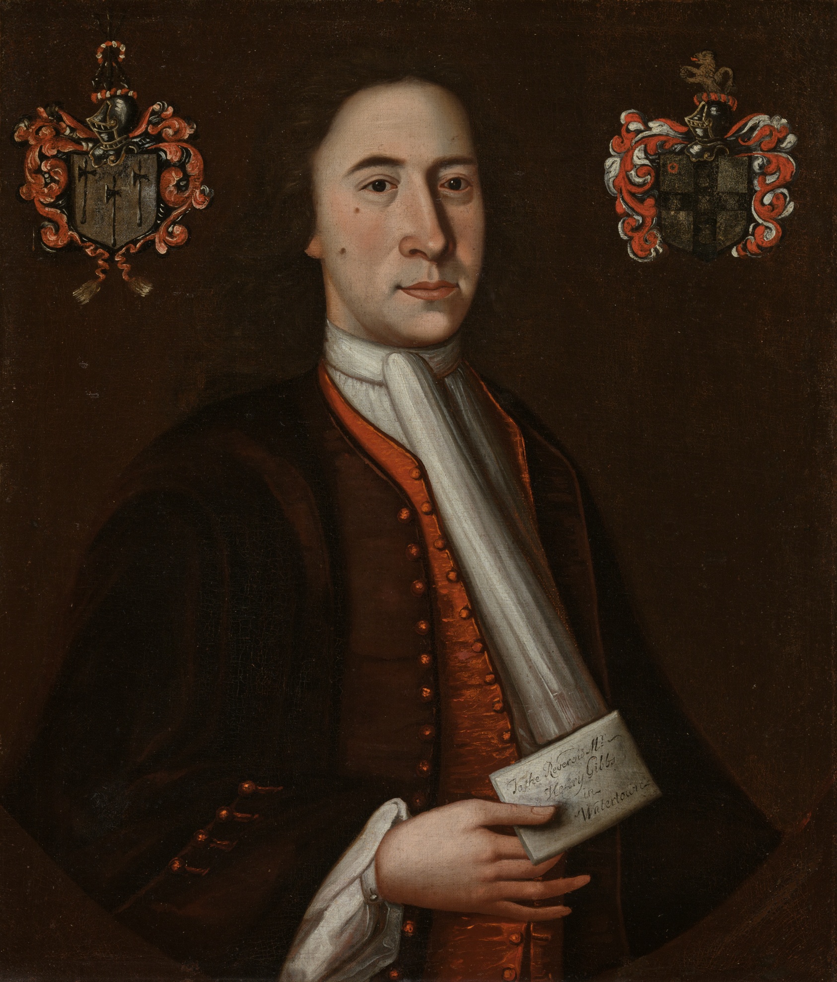 A work made of oil on canvas.