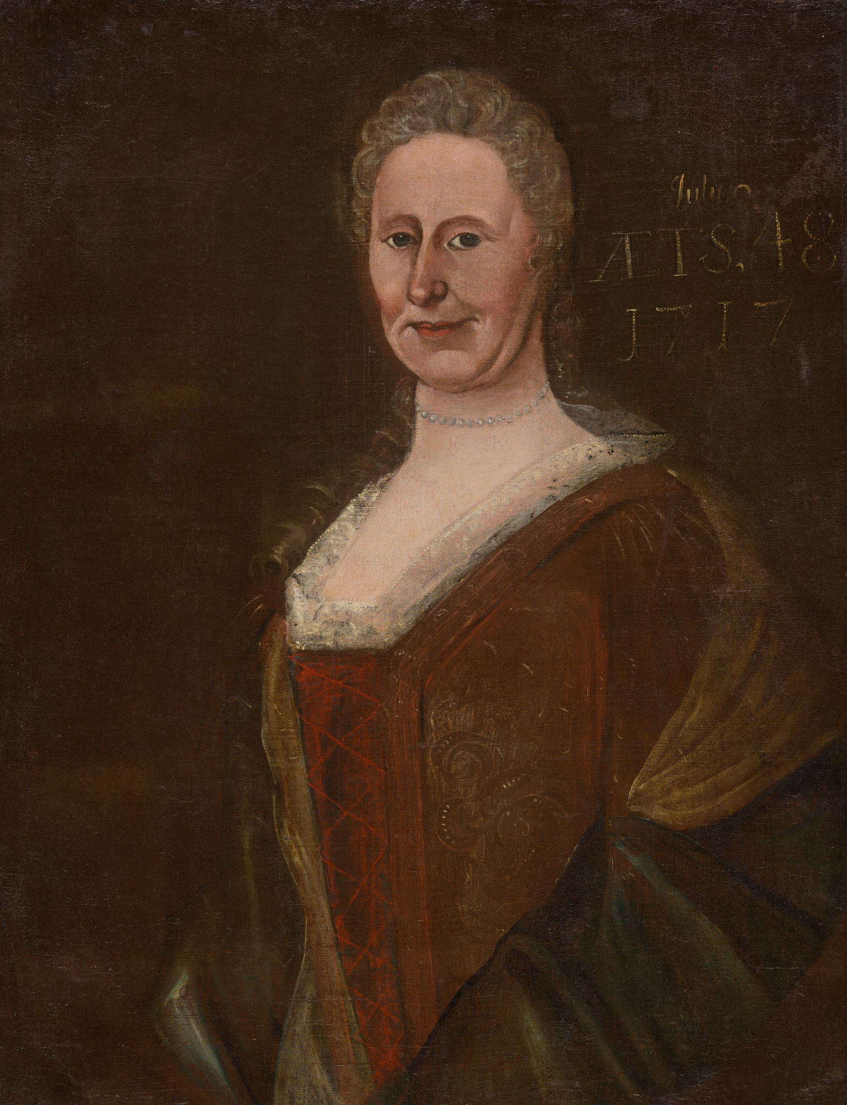 A work made of oil on canvas.