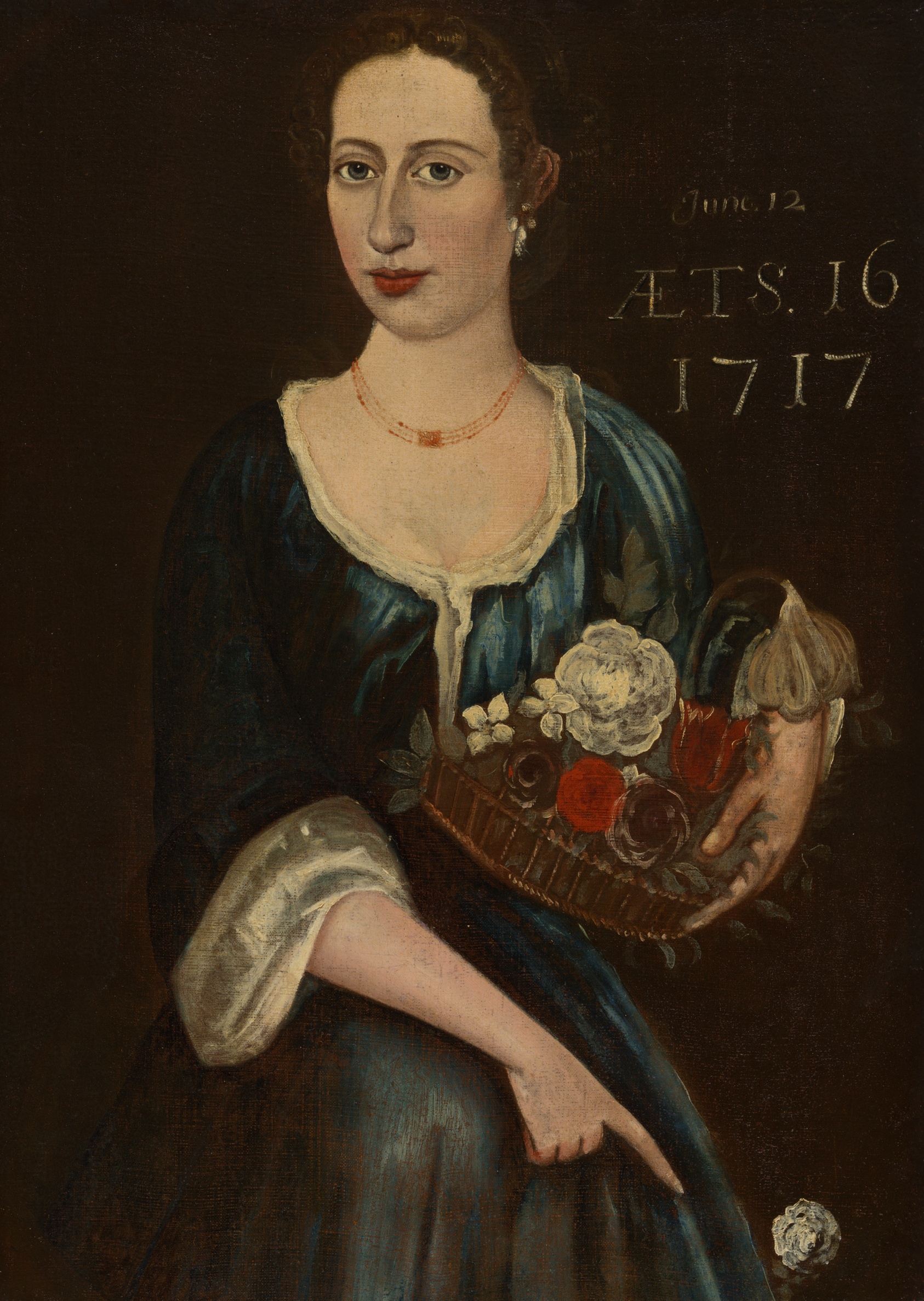 A work made of oil on canvas.