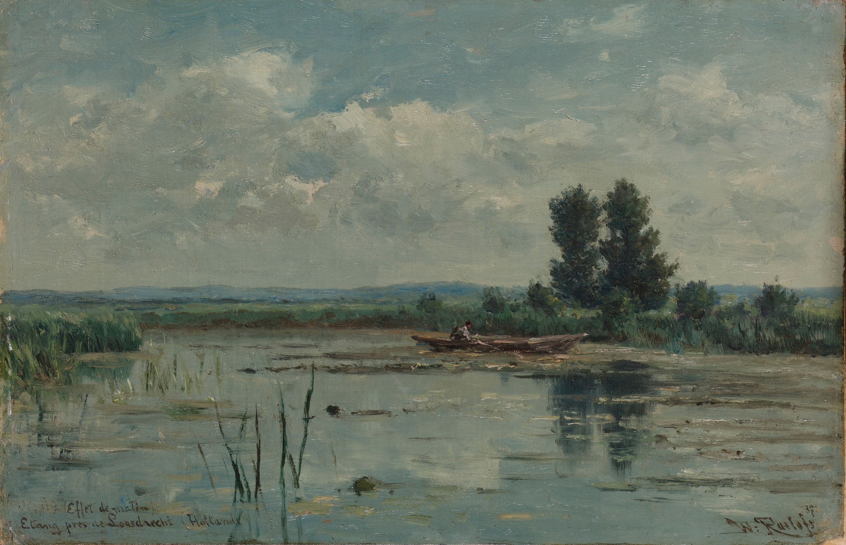Lake near Loosdrecht by Willem Roelofs