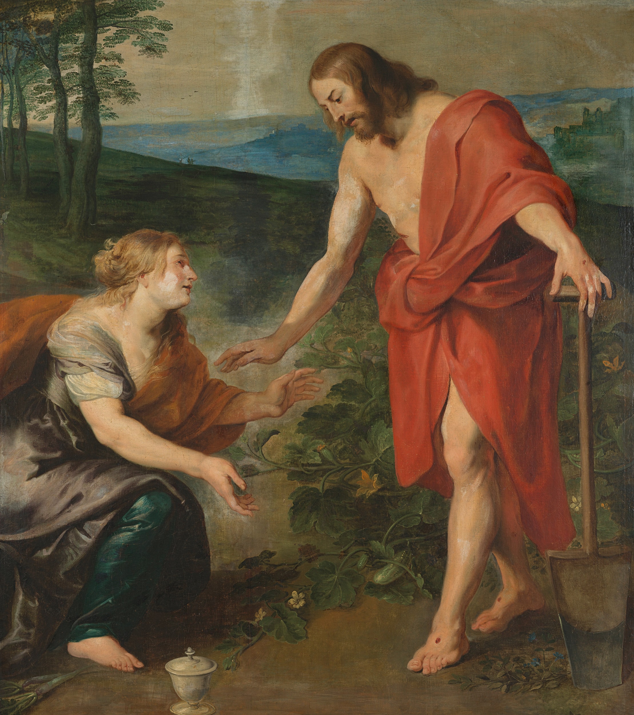 ‘Noli me tangere’: de ontmoeting van Christus en Maria Magdalena. by Peter Paul Rubens