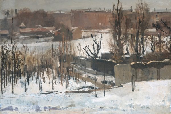 View of the Oosterpark in Amsterdam in the Snow by George Hendrik Breitner
